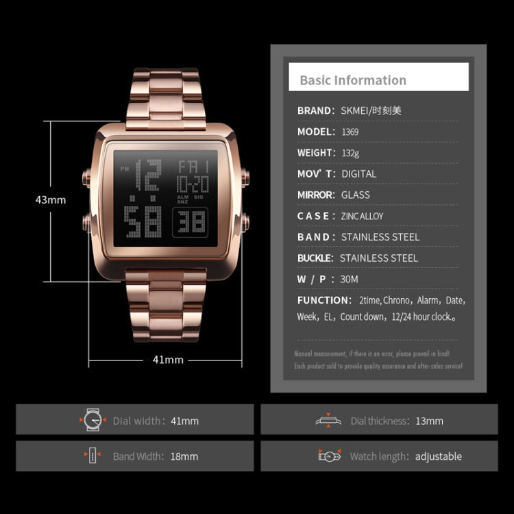 skmei-1369-retro-waterproof-gold-watch-men-steel-belt-luminous-square-watchsilver